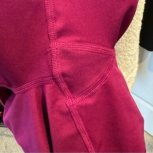 Under Armour Big Logo UA Women’s Compression Shorts Fushia Deep Pink - Picture 10 of 14